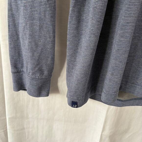 JOHNNIE-O TWILIGHT GUNNAR STRIPED HOODED SHIRT T-SHIRT Long Sleeve Large - Picture 4 of 5
